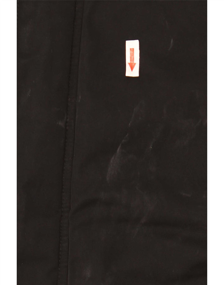 Fred Perry Ανδρικό μπουφάν με κουκούλα αντιανεμικό UK 38 Medium Black Nylon