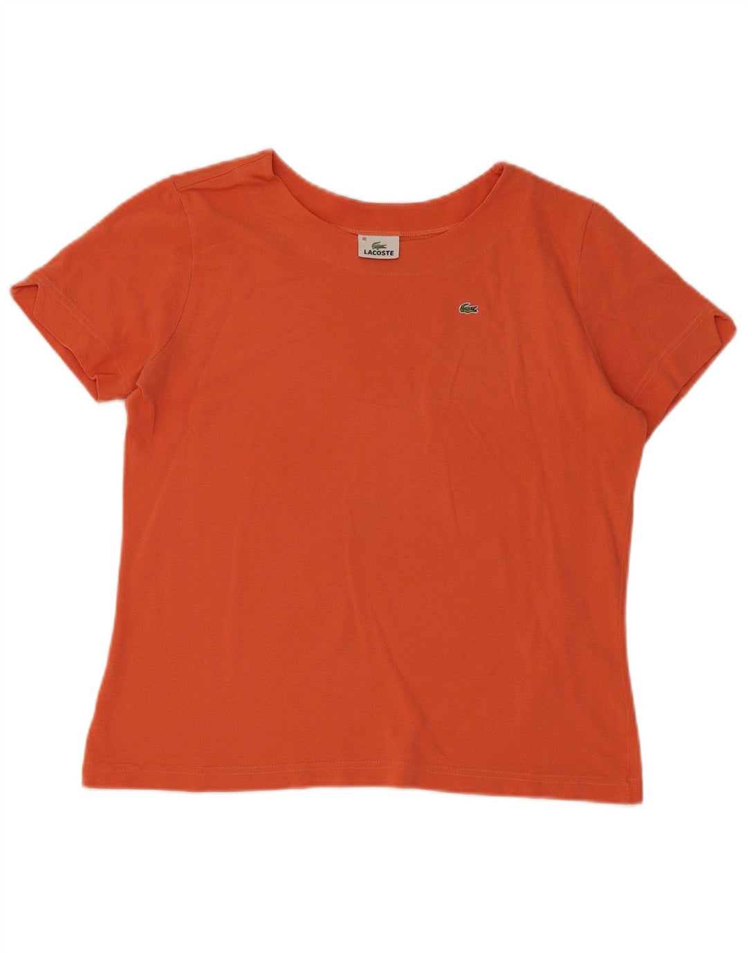 Γυναικείο T-Shirt Lacoste Top Size 46 XL Πορτοκαλί βαμβακερό