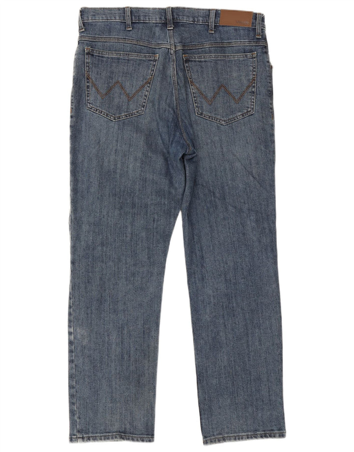 Ανδρικό τζιν Wrangler ίσιο W36 L30 Μπλε βαμβακερό