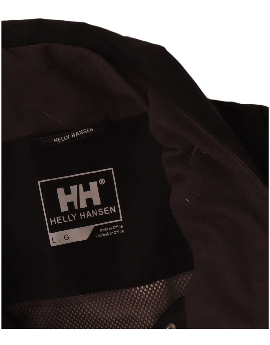 Helly Hansen Γυναικείο γραφικό μπουφάν βροχής UK 16 μεγάλο μαύρο πολυεστέρα