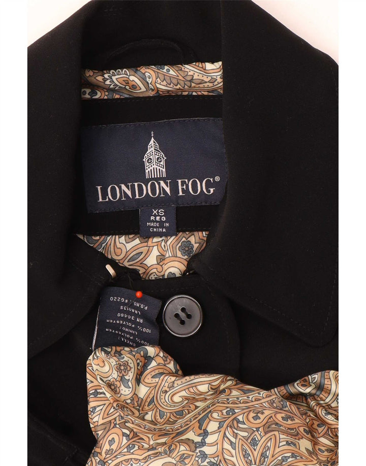 London Fog Γυναικείο Πανωφόρι UK 6 XS Μαύρο Πολυεστέρας