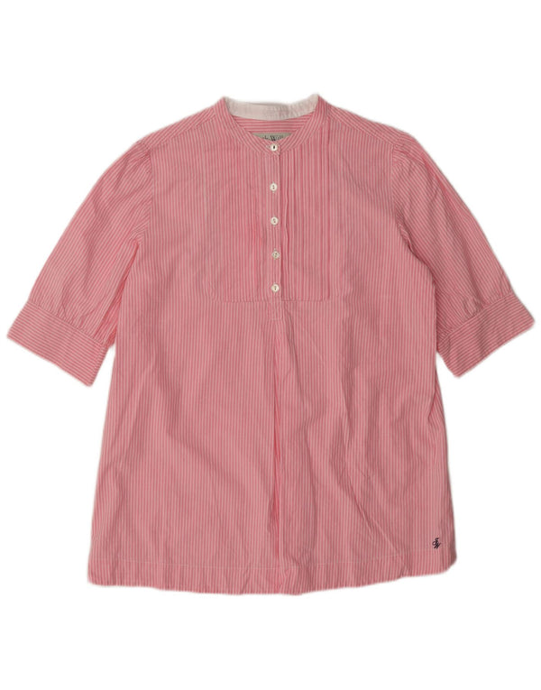 Jack Wills γυναικείο πουλόβερ κοντομάνικο πουλόβερ UK 12 μεσαίο ροζ ριγέ
