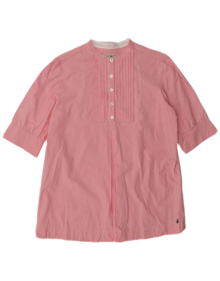 Jack Wills γυναικείο πουλόβερ κοντομάνικο πουλόβερ UK 12 μεσαίο ροζ ριγέ