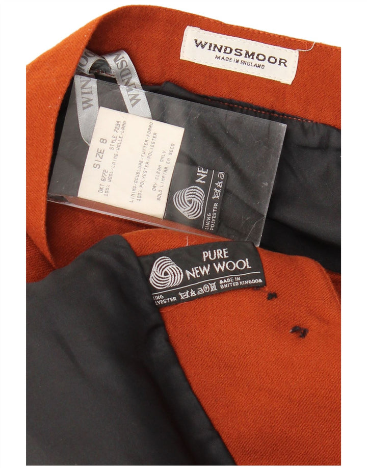 Windsmoor Γυναικείο Σετ φούστα 2 τεμαχίων μεγάλου μεγέθους UK 8 Small W26 καφέ καινούργιο μαλλί