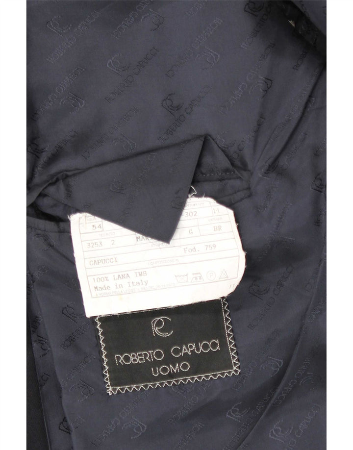 Roberto Capucci Ανδρικό σακάκι διπλό στήθος IT 54 2XL Navy Blue