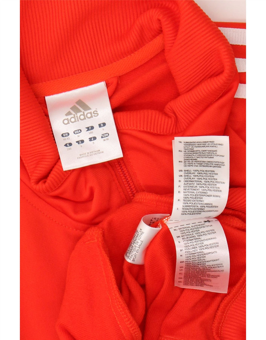 Ανδρική φόρμα ADIDAS Top Jacket UK 40/42 Medium Orange Colourblock