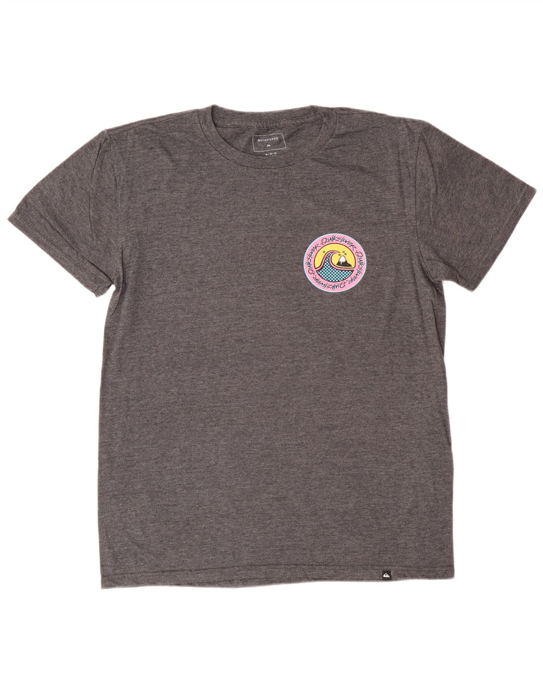 Ανδρικό γραφικό μπλουζάκι Quiksilver Regular Fit Top Μεσαίο γκρι βαμβακερό