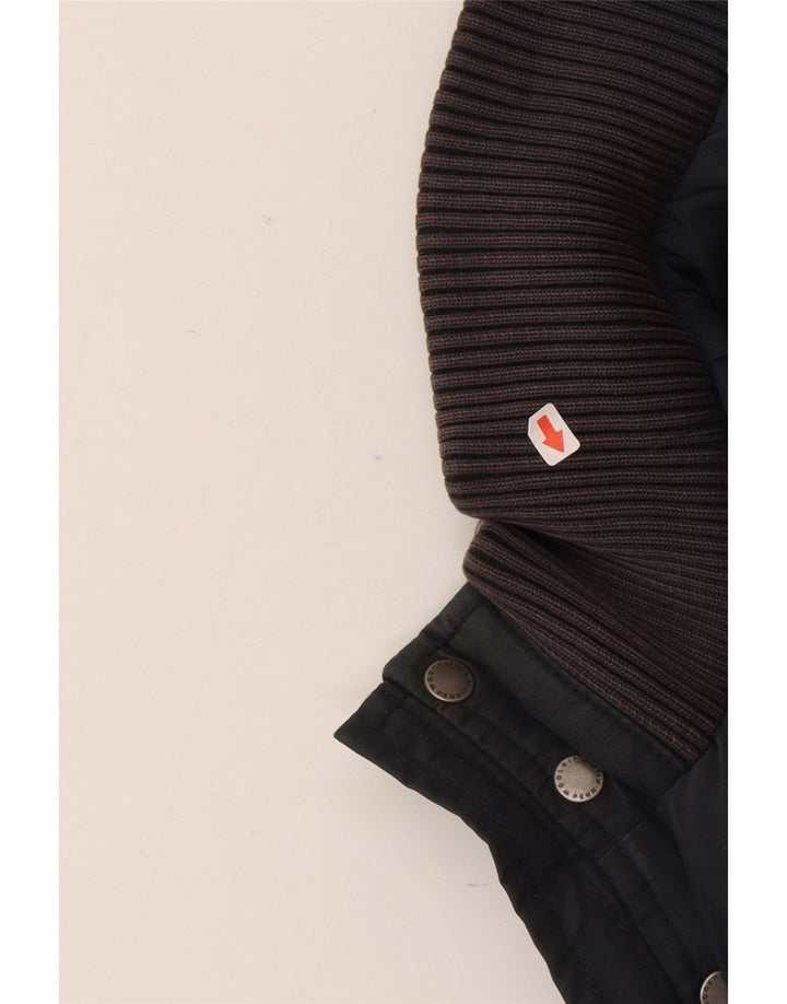 Woolrich Mens Utility Jacket UK 40 Large Navy Blue Cotton