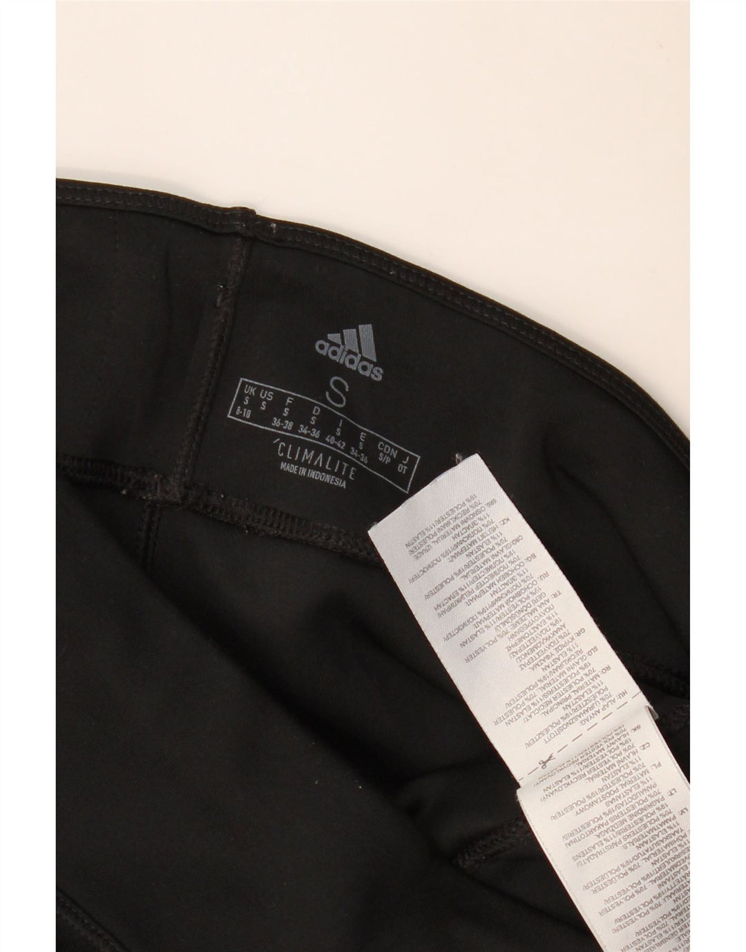 Γυναικεία κολάν ADIDAS Climalite UK 8/10 Small Black Polyester