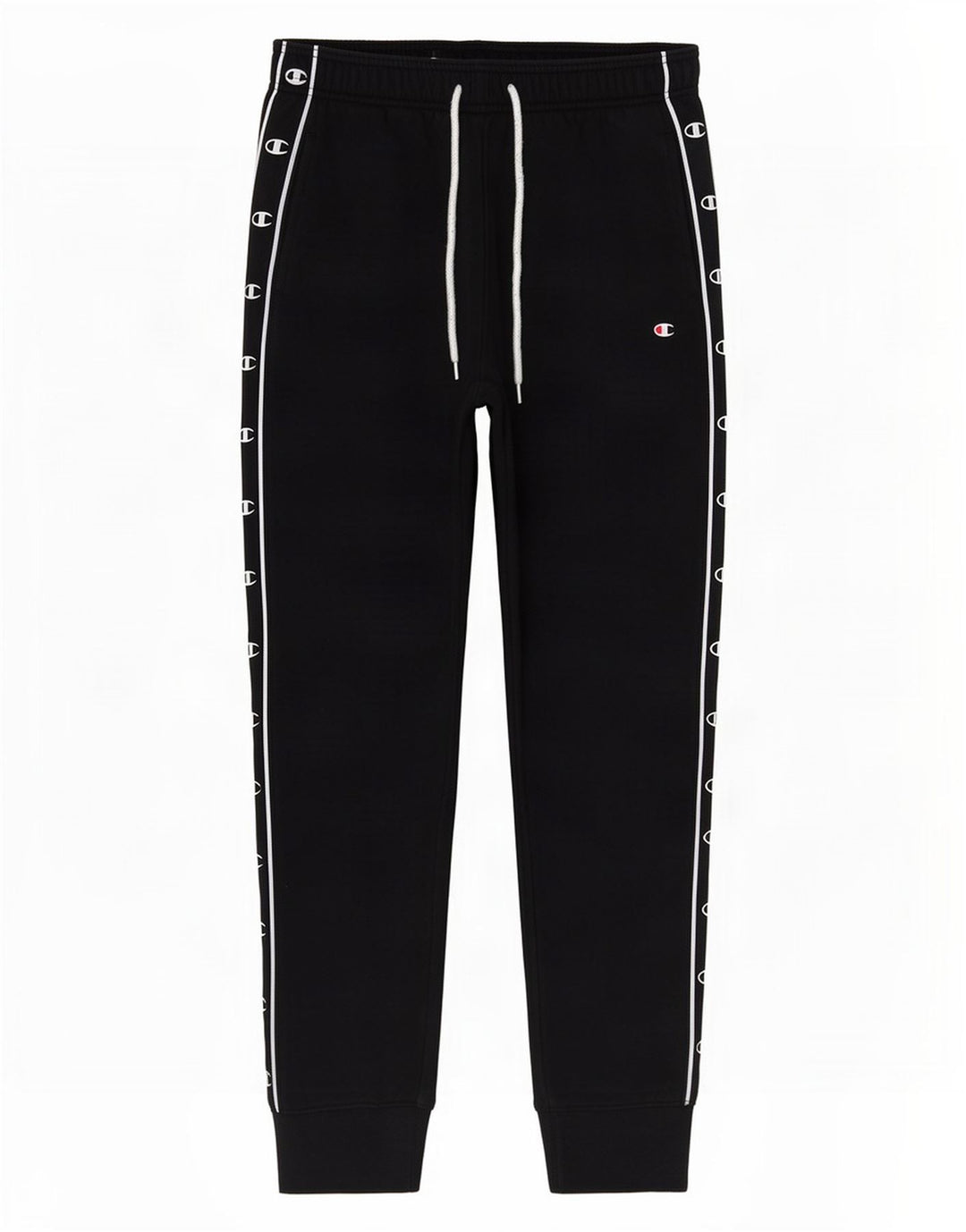 Ανδρική φόρμα Champion Graphic Παντελόνι Joggers Μεσαίο μαύρο βαμβακερό