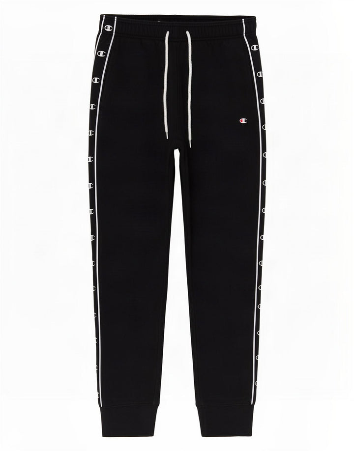 Ανδρική φόρμα Champion Graphic Παντελόνι Joggers Μεσαίο μαύρο βαμβακερό