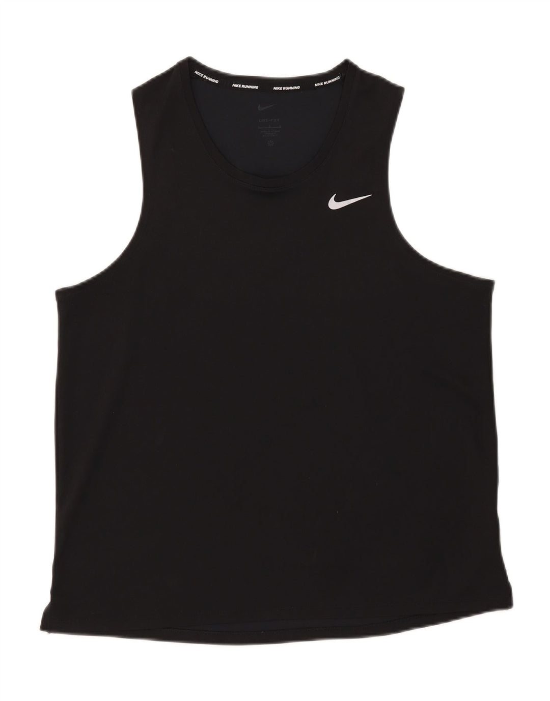 Γυναικείο γιλέκο Nike Dri Fit Top UK 16 Large μαύρο πολυεστέρα