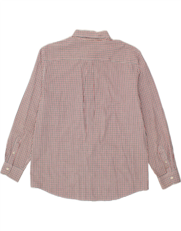 CHAPS Mens Shirt XL Red Check Cotton Vintage Chaps and Second-Hand Chaps from Messina Hembry 