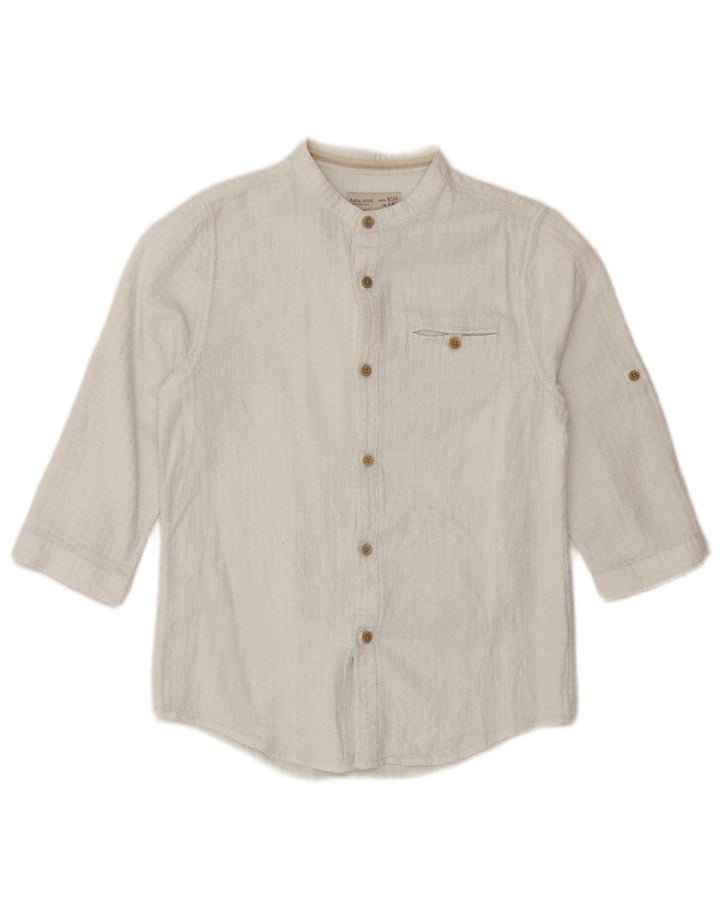 Πουκάμισο Zara Boys 3/4 Sleeve 9-10 Years Λευκό