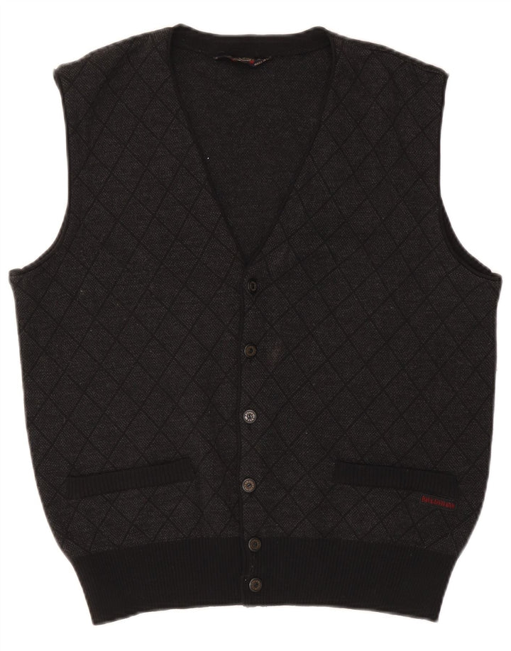 Paul & Shark Ανδρικό Αμάνικο Ζακέτα πουλόβερ Small Grey Argyle/Diamond