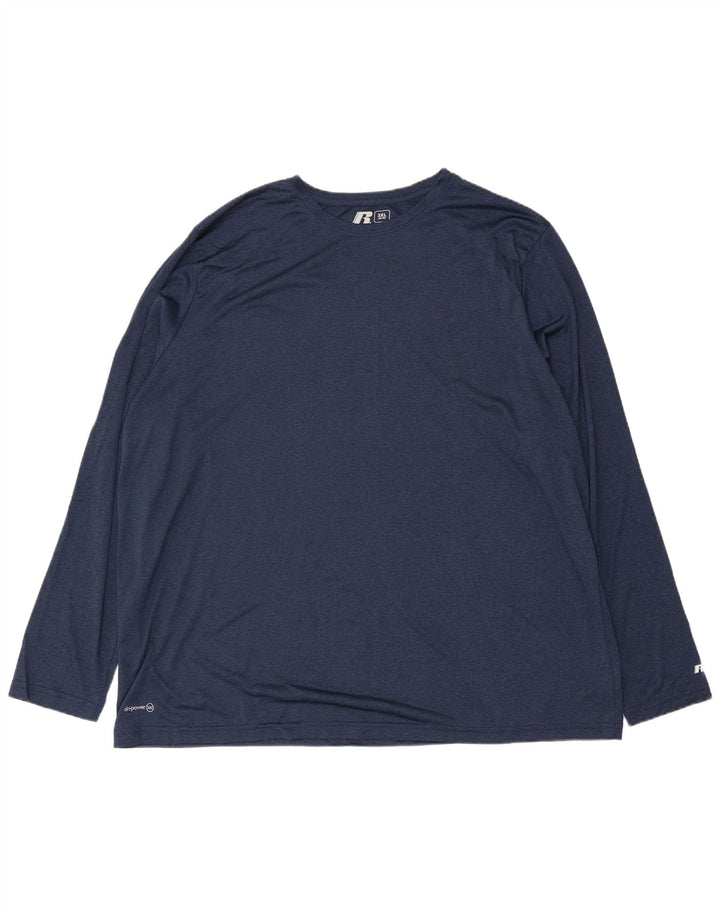 Russell Αθλητικό ανδρικό τοπ μακρυμάνικο 3XL Navy Blue Polyester