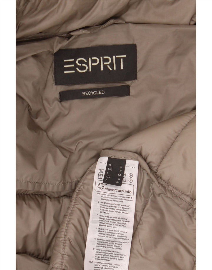 ESPRIT Γυναικείο παλτό με επένδυση UK 10 Small Beige Polyamide