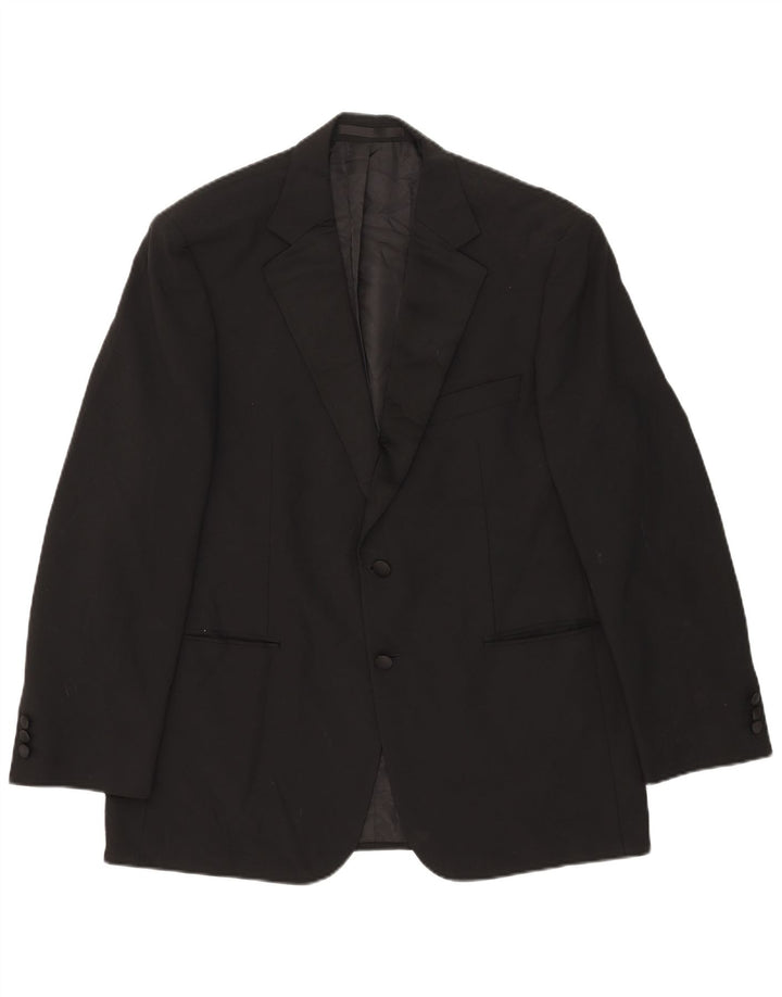 Marks & Spencer Ανδρικό μπουφάν blazer UK 42 μεγάλο μαύρο πολυεστέρα