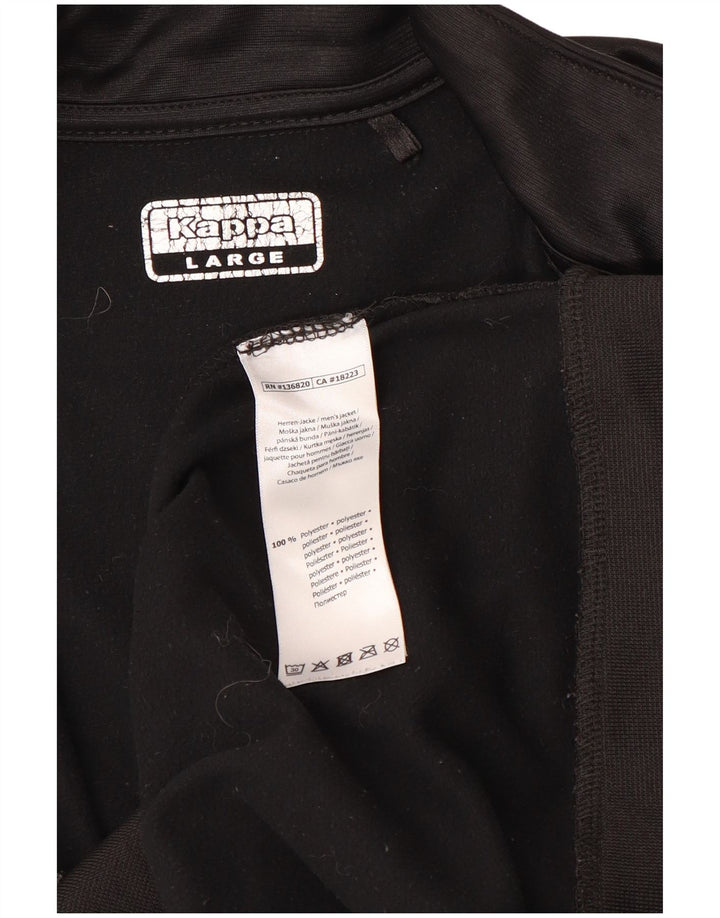 Ανδρική φόρμα με γραφικό φόρμα Kappa Top Jacket Large Black Polyester Sports