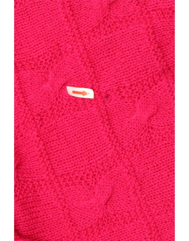 Vintage γυναικείο πουλόβερ με λαιμόκοψη UK 16 Large Pink