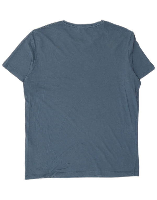 JACK & JONES Ανδρικό γραφικό T-Shirt Top XL Μπλε βαμβακερό