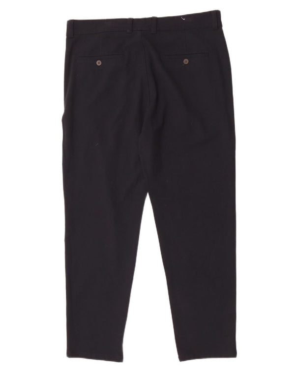 Zara Ανδρικό παντελόνι Chino EU 44 Large W34 L28 Navy Blue Polyester