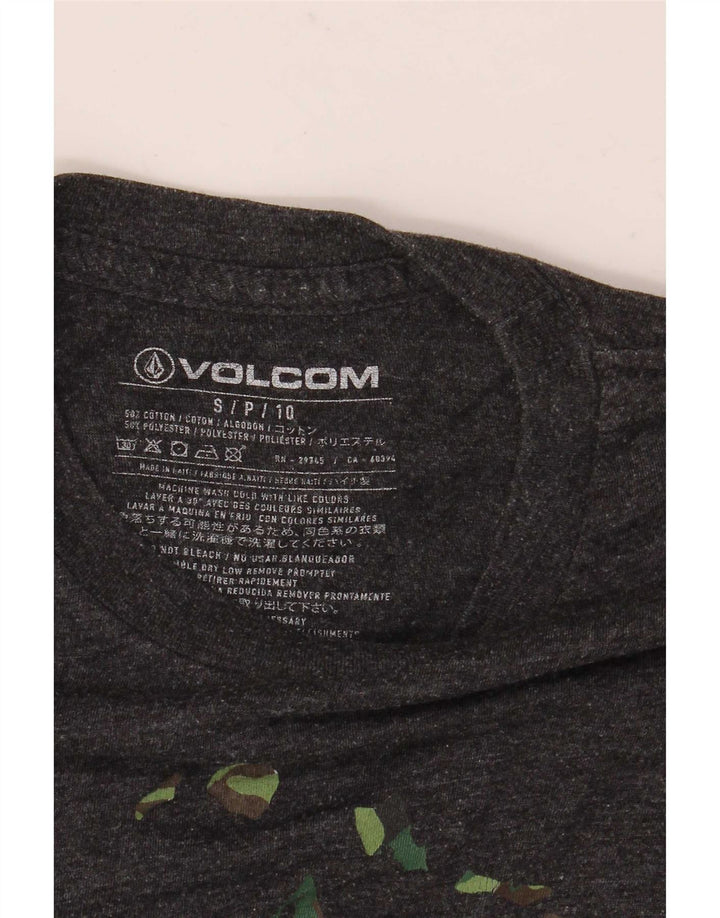 Ανδρικό γραφικό μπλουζάκι Volcom, βαμβακερό, μικρό γκρι