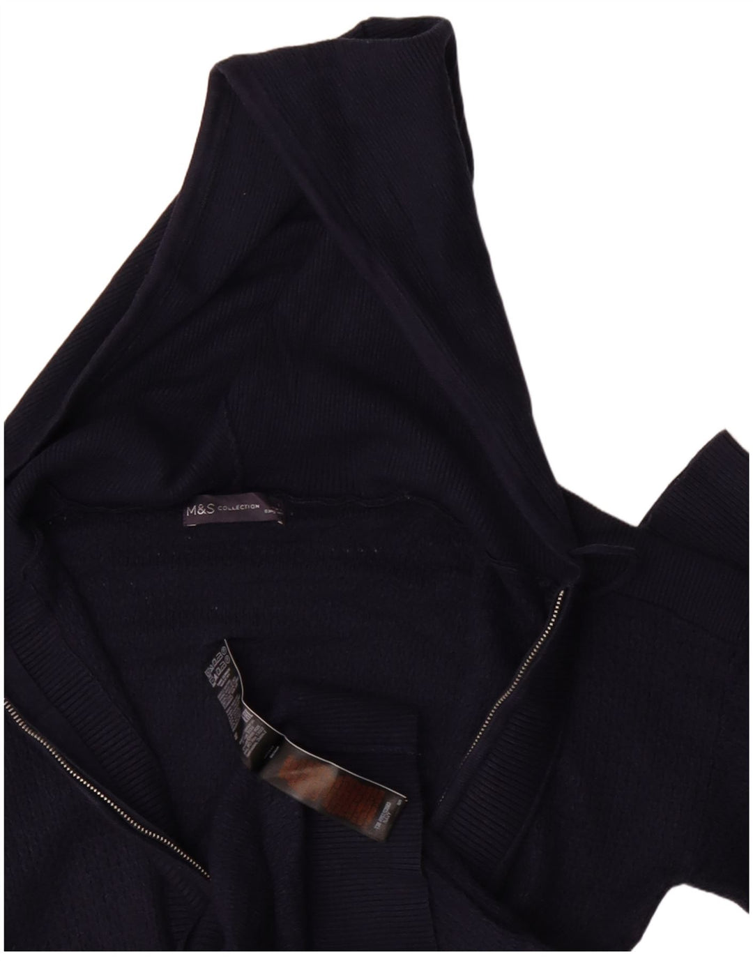 Marks & Spencer Γυναικεία ζακέτα πουλόβερ UK 10 Small Navy Blue Viscose