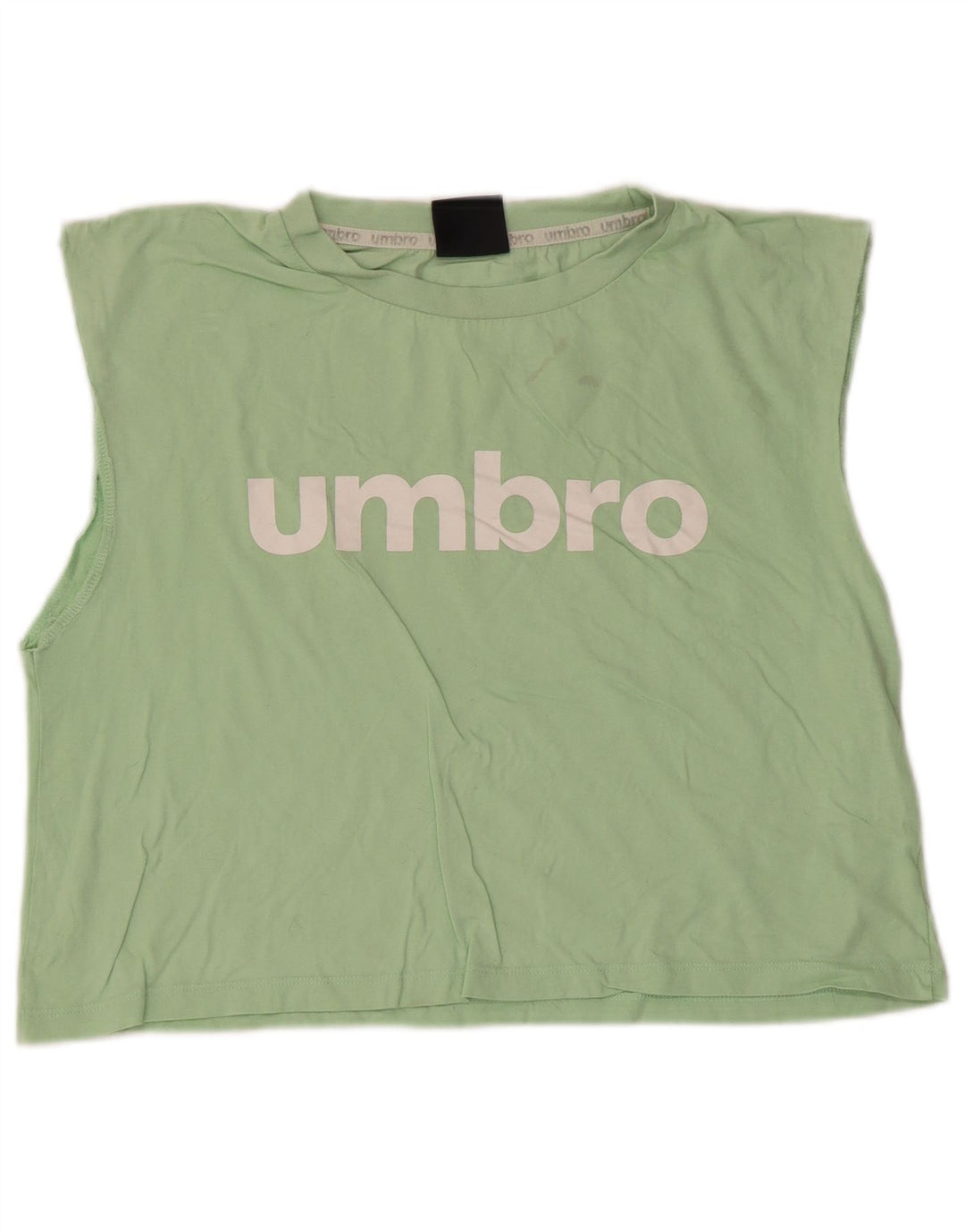 Umbro Γυναικείο Crop Graphic Vest Top UK 14 Large Green