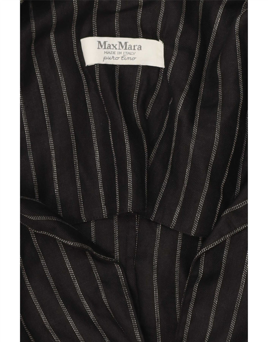 Max Mara Γυναικείο μπουφάν blazer 2 κουμπιών UK 14 μέτριο μαύρο ρίγες