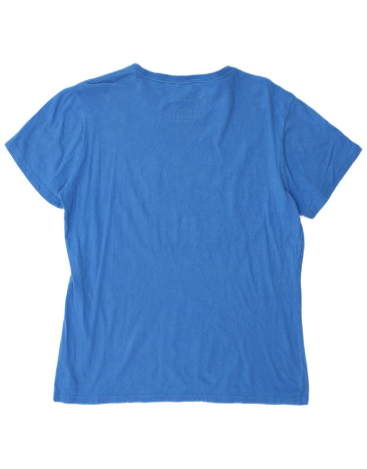 Ανδρικό γραφικό T-Shirt Puma Top μεγάλο μπλε βαμβακερό