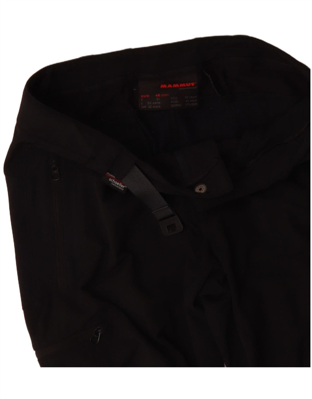 MAMMUT Γυναικείο Straight Cargo Casual Παντελόνι W32 L30 Μαύρο Colourblock