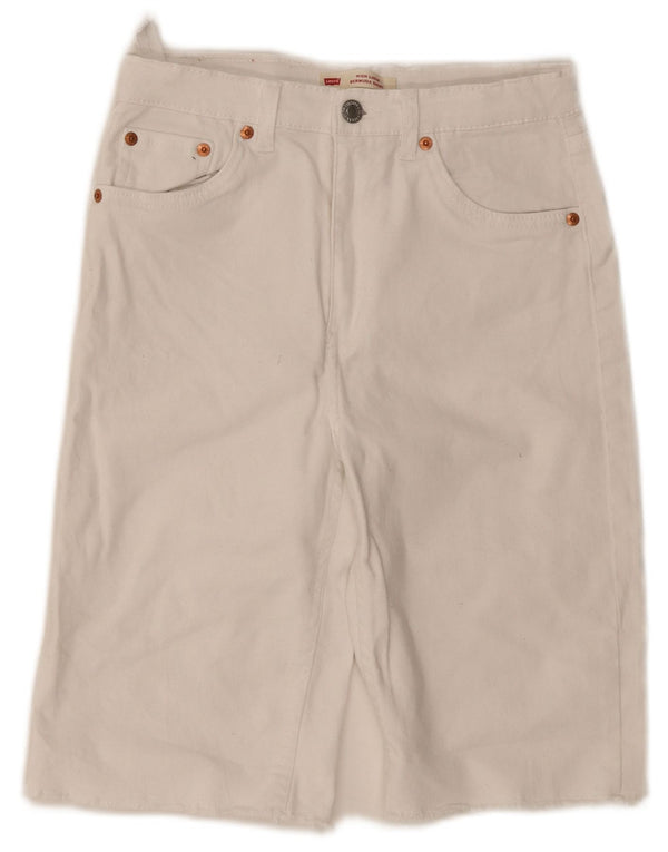 Levi's Girls Loose Fit Ψηλόμεση βερμούδα 13-14 ετών W26 Λευκό