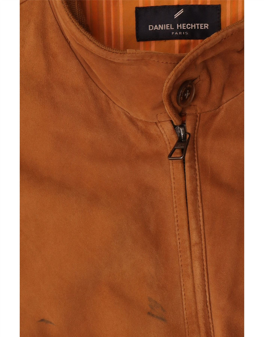 Daniel Hechter Ανδρικό Suede Bomber Jacket UK 40 Large Brown Δερμάτινο