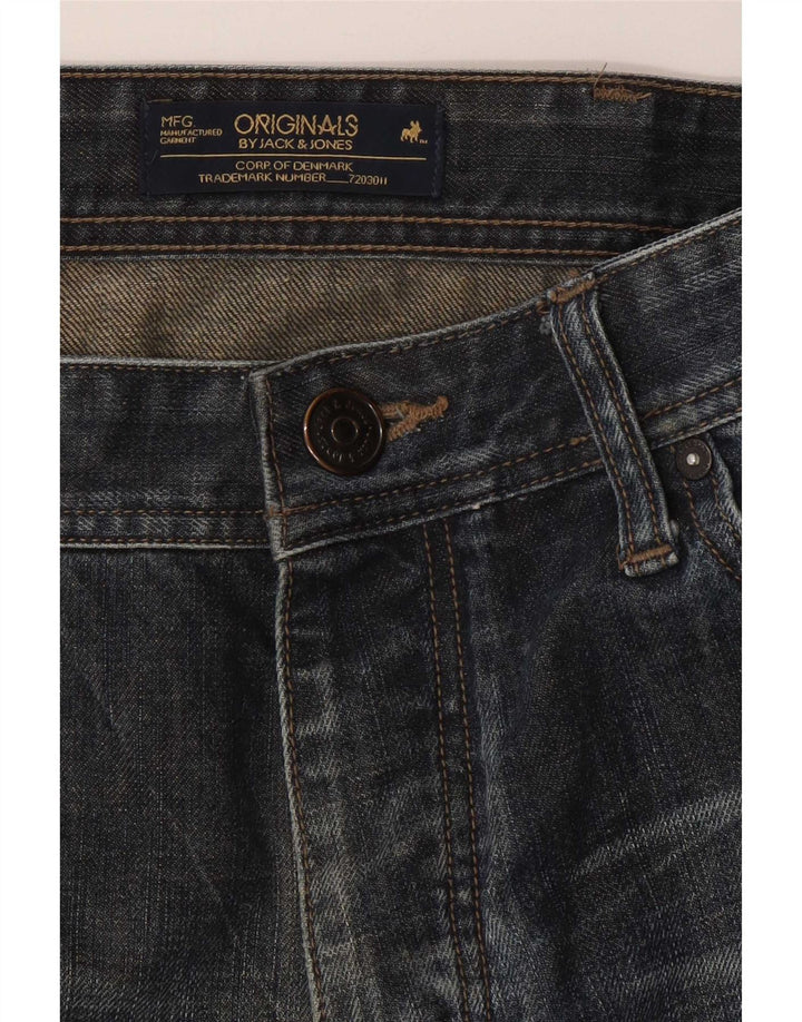 Jack & Jones Ανδρικό τζιν ίσιο W34 L31 Navy Blue