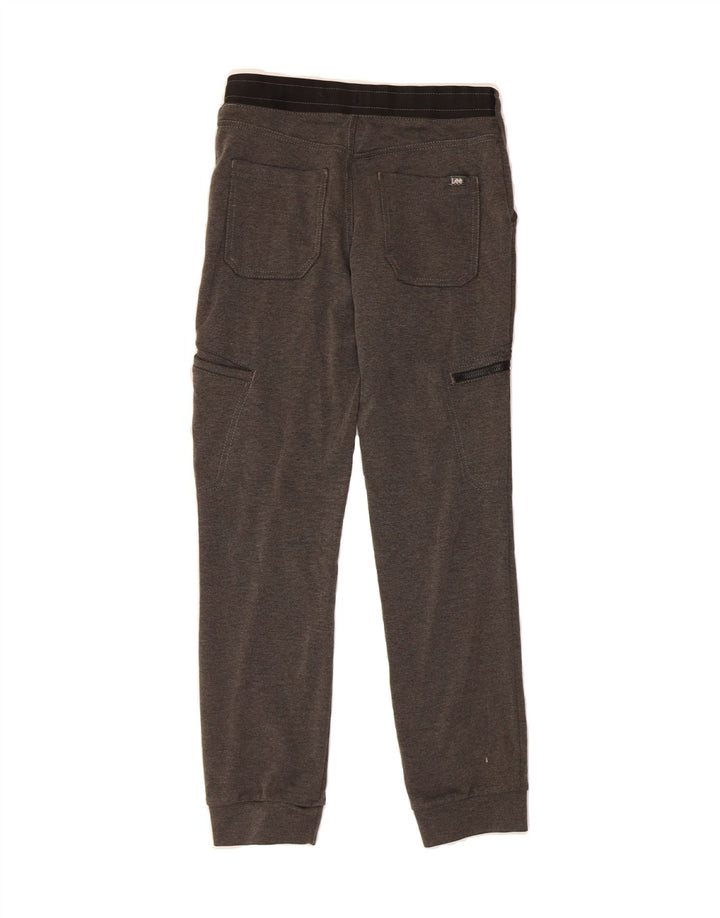LEE Boys Joggers Cargo Trousers 13-14 Years W28 L27 Grey Polyester Vintage Lee and Second-Hand Lee from Messina Hembry 
