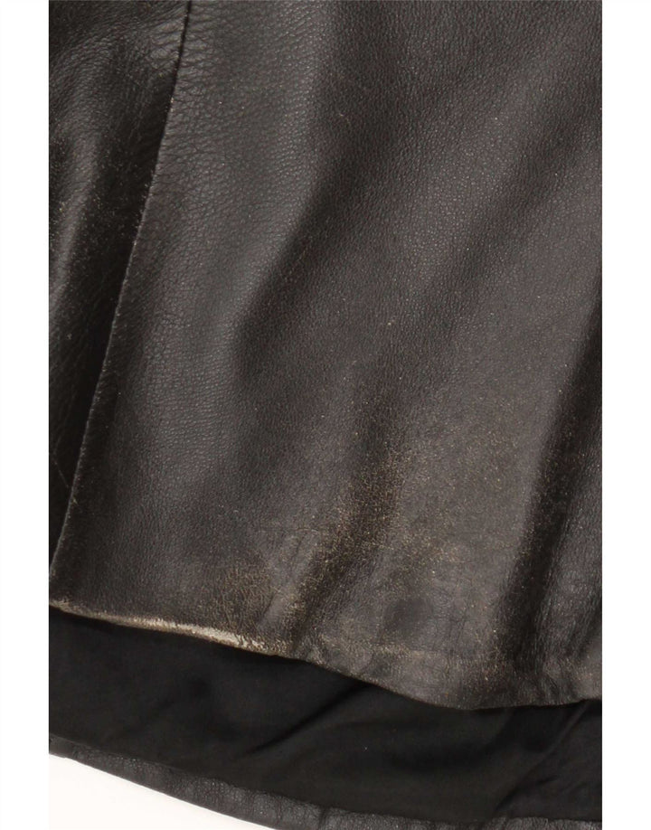 Vintage Ανδρικό Δερμάτινο Μπουφάν UK 36 Small Black