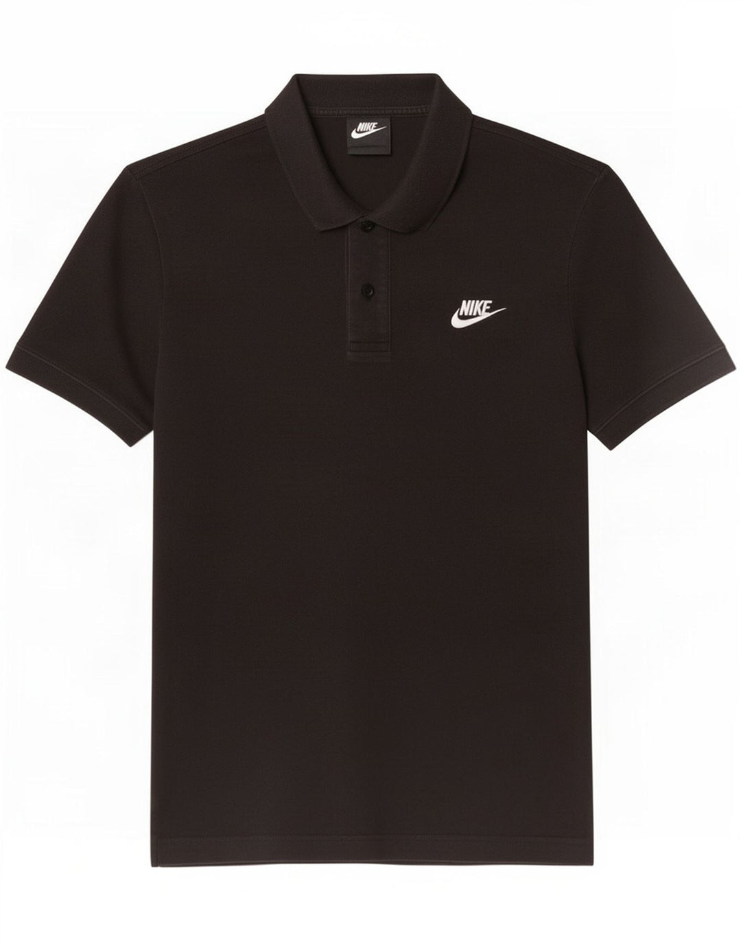 Ανδρικό μπλουζάκι πόλο Nike, μικρό μαύρο βαμβακερό
