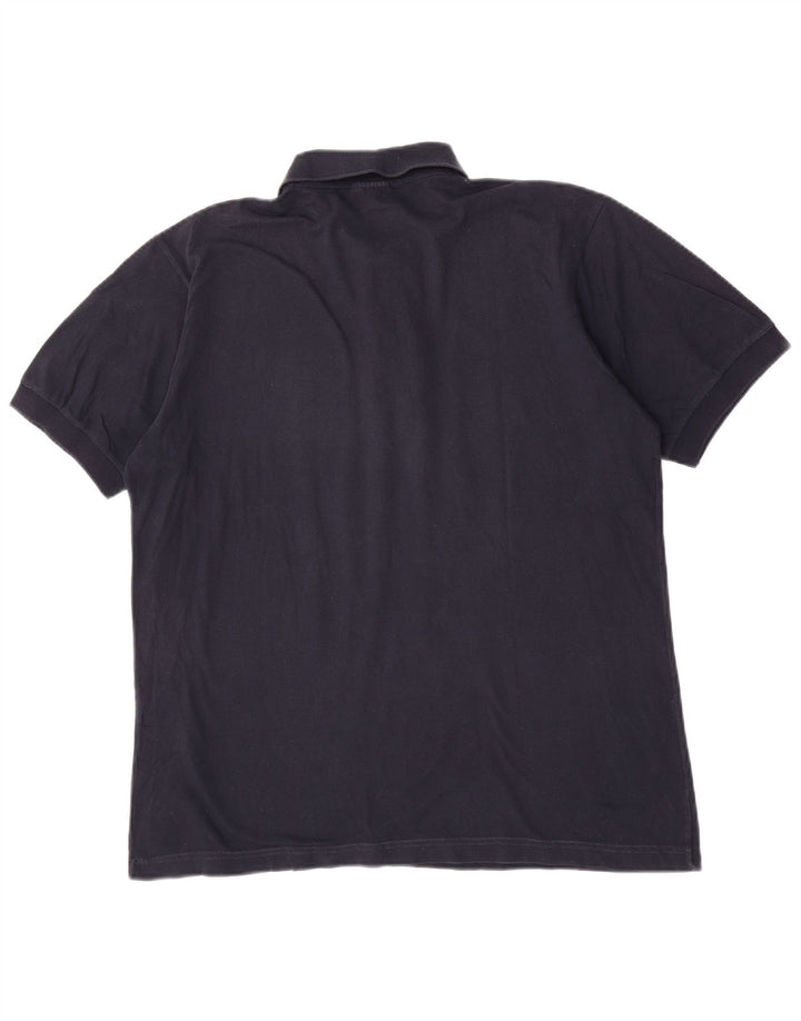 Sergio Tacchini Ανδρικό Πόλο Μπλουζάκι μεγάλο Navy Blue από βαμβάκι