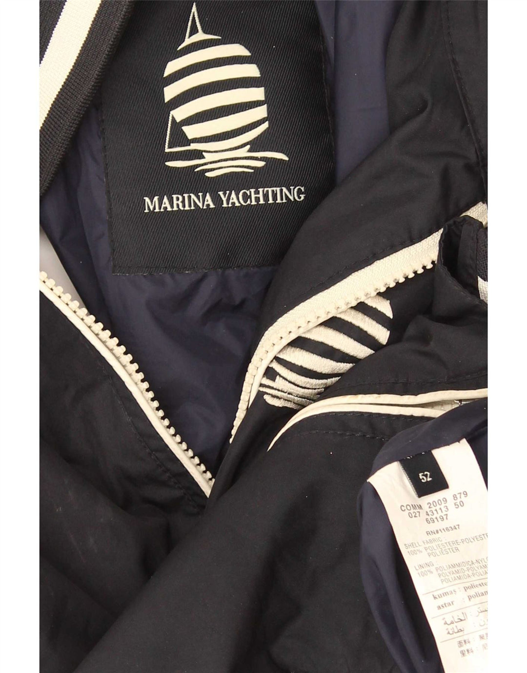 Marina Yachting Mens Gilet IT 52 XL Μαύρος Πολυεστέρας