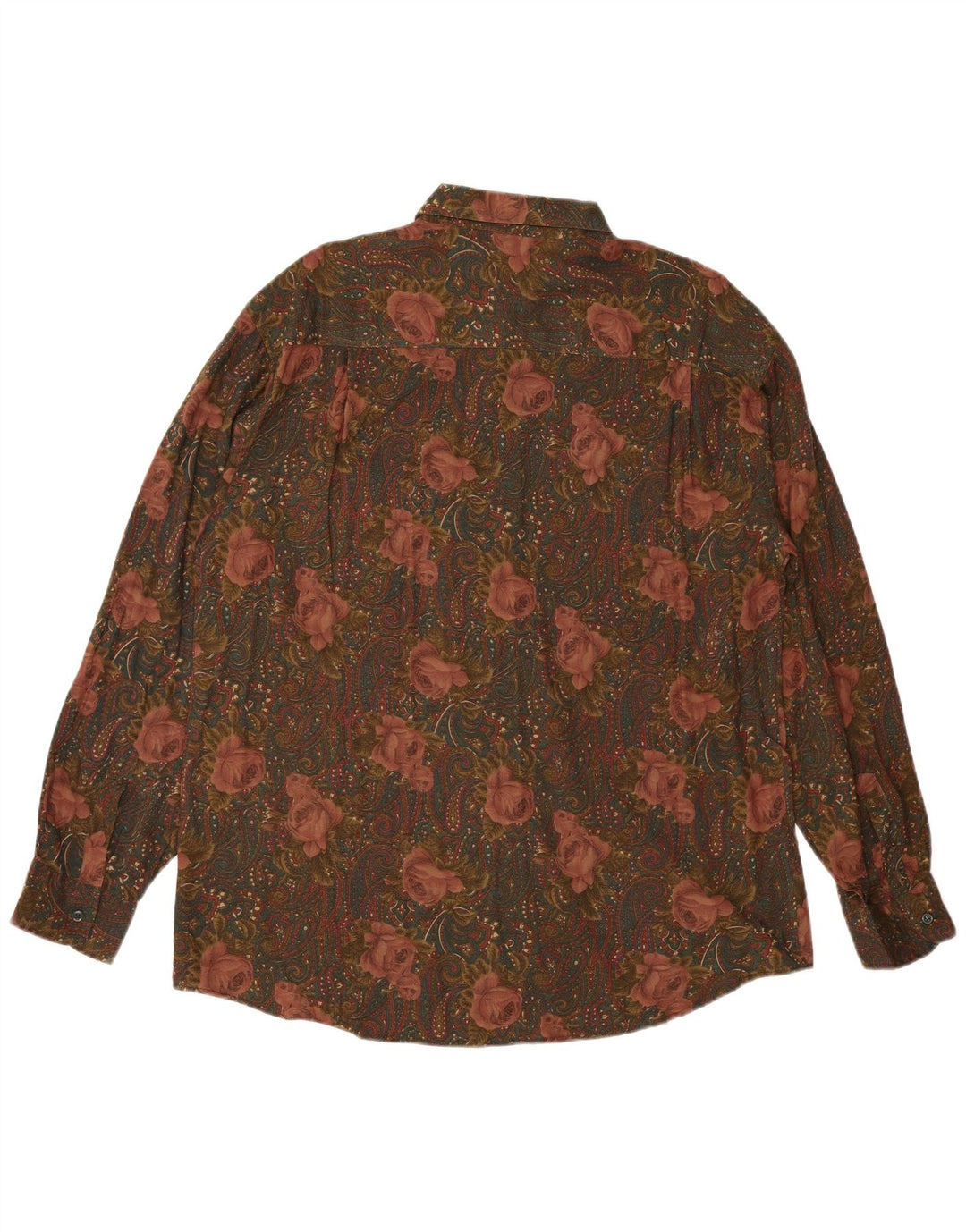 Ανδρικό πουκάμισο VINTAGE XL Πολύχρωμο Floral Rayon