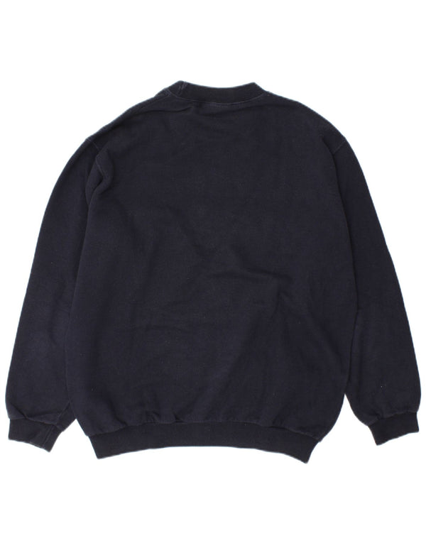 Ανδρικό γραφικό φούτερ Wrangler Jumper Medium Navy Blue βαμβακερό