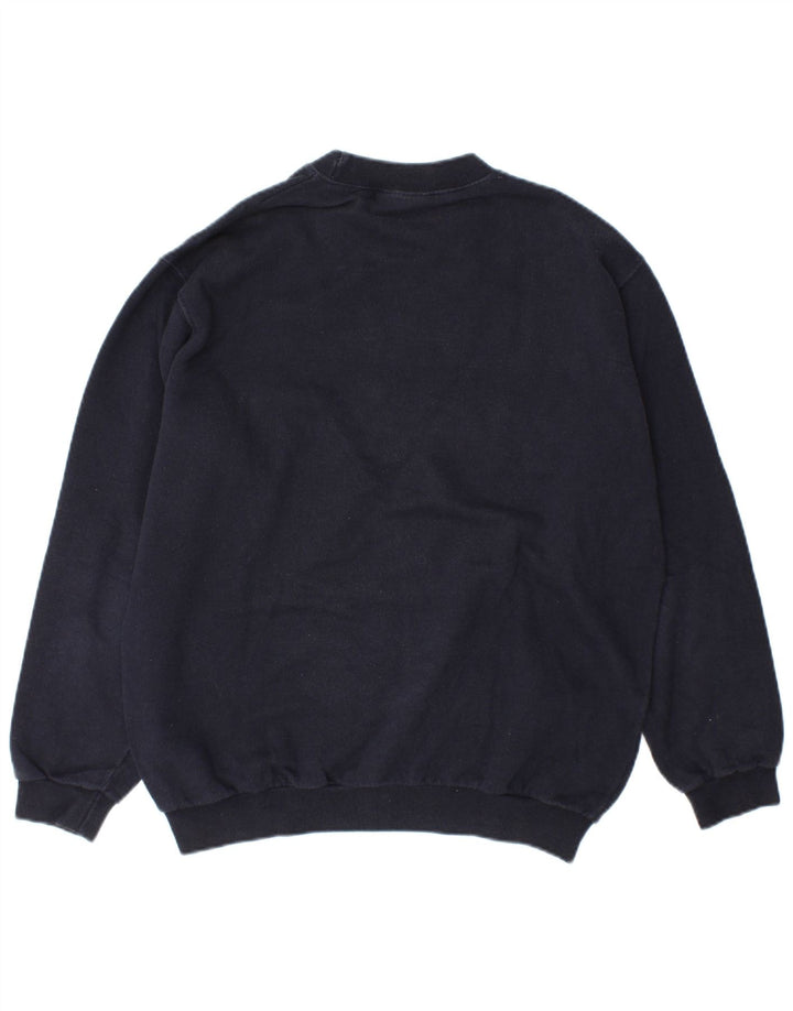 Ανδρικό γραφικό φούτερ Wrangler Jumper Medium Navy Blue βαμβακερό