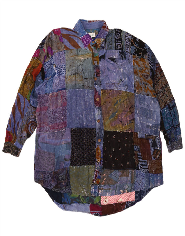 We Be Bop Γυναικείο πουκάμισο Oversized UK 18 XL πολύχρωμο συνονθύλευμα