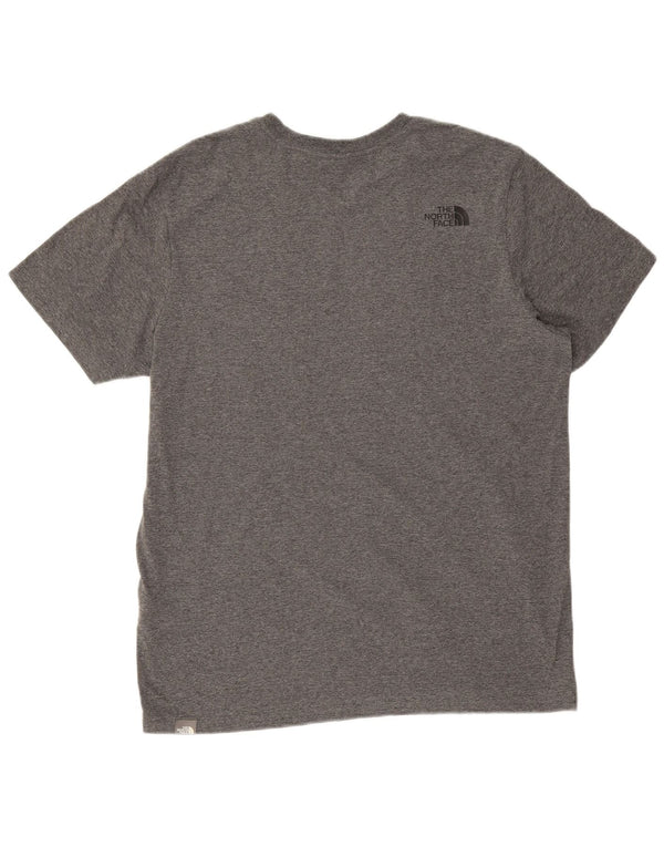 Ανδρικό γραφικό T-Shirt North Face Top Large Grey Flecked Cotton