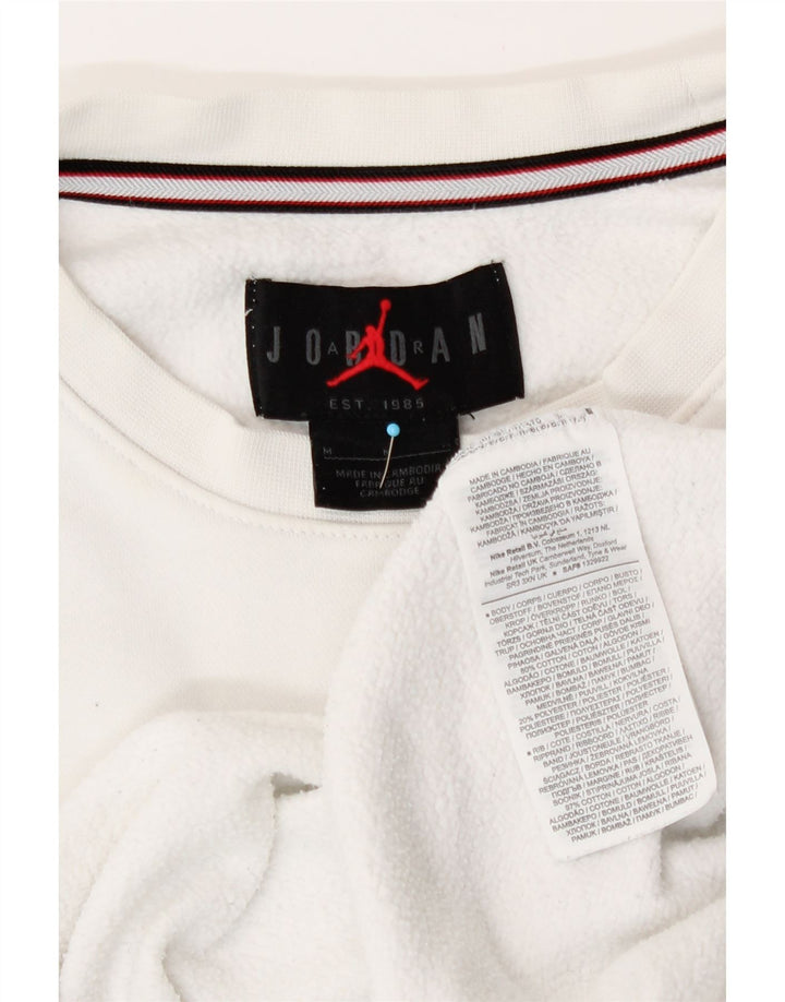 Ανδρικό φούτερ Jordan Jumper, μεσαίο λευκό βαμβακερό