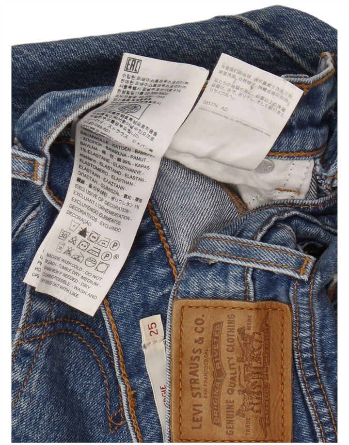 Γυναικείο τζιν Levi's Wedge Straight W25 L27 Μπλε βαμβακερό