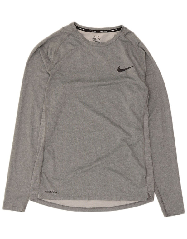 Ανδρικό τοπ Nike Dri Fit Μακρυμάνικο XL Γκρι πολυεστέρας