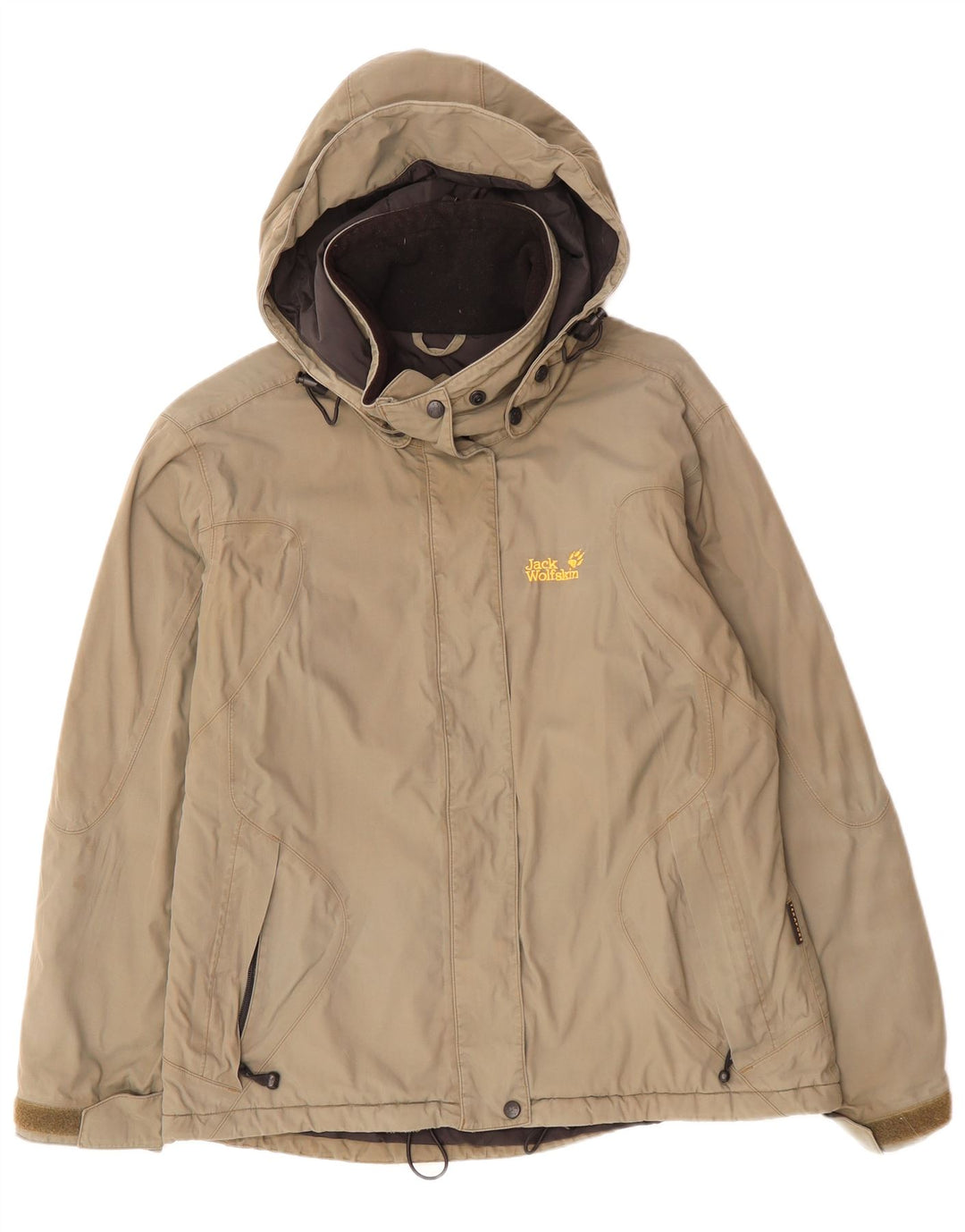 JACK WOLFSKIN Γυναικείο τζάκετ αντιανεμικό UK 12 μεσαίο μπεζ χρώμα