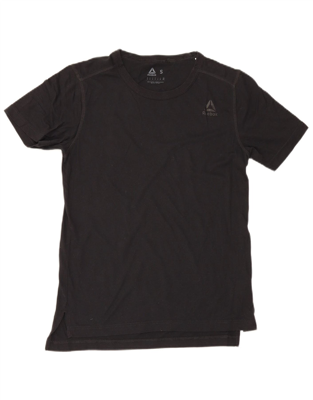 Ανδρικό T-Shirt Reebok Top Μικρό μαύρο βαμβακερό